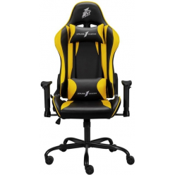 Gaming Chair 1STPLAYER S01 Black&amp;Yellow, PU with Sponge Recombination &amp; Mesh, Molded foam, Reinforced metal frame, 2D armrest, 4 class Gaslift, 60mm Nylon caster, Angle Adjuster:90°-170°,120KG Maximum Weight